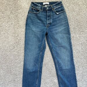 Abercrombie & Fitch High Dad Jeans High Rise Curve Love in Short